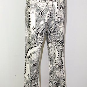NWOT 90's Versace Classic Jeans - B&W Printed